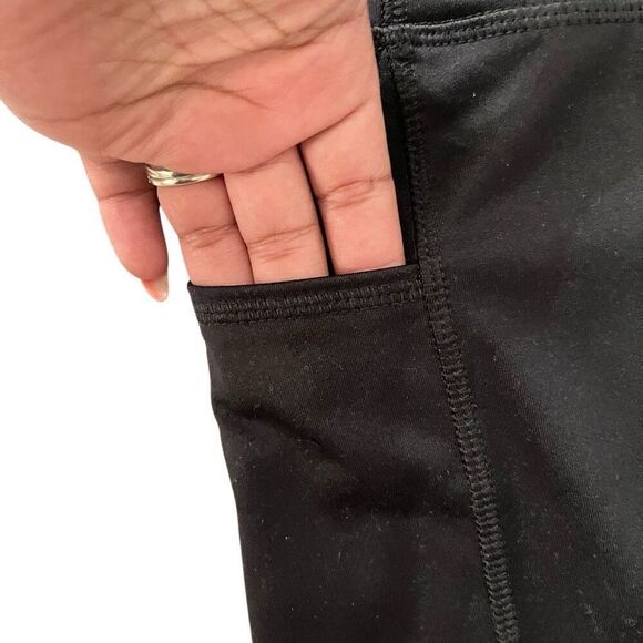 Athletic Works Girls Black Biker Shorts Size Small 6/6X Active Stretch Fit - Picture 4 of 7